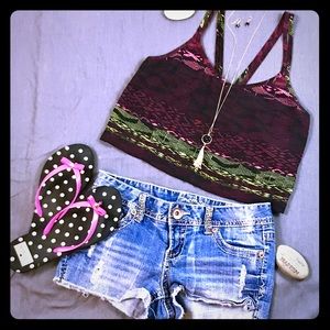 Silence+Noice multicolor Aztec geometric print top